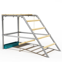 Garvee Chicken Perch with Swing, Sturdy Chicken Roosting Bars with Food Box for Backyard Farm, Chicken Perch for Coop, 37.4"L x 18.9"W x 28"H