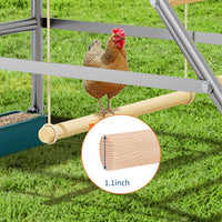 Garvee Chicken Perch with Swing, Sturdy Chicken Roosting Bars with Food Box for Backyard Farm, Chicken Perch for Coop, 37.4"L x 18.9"W x 28"H