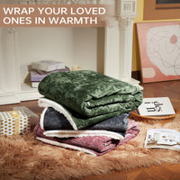 Garvee Pink Heated Throw Blanket, Electric Throw Blanket, Velvet Soft Fast Heating Blankets Throw, 4 Heat Levels & 4H Auto Off, Machine Washable, Over-Heat Protection, ETL Certified, 50" x 60"