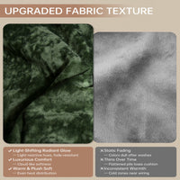 Garvee Electric Blanket Throw, Velvet Heated Throw Blanket, Luxury Soft Electric Heating Blankets, 4 Heat Levels & 4H Auto Off, ETL Certified, Machine Washable, 50" ×60" Green