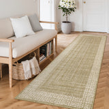 Garvee Modern 2x6 Kitchen Rugs Washable Non Slip Runner Taupe Ultra Thin Low Pile - Gray