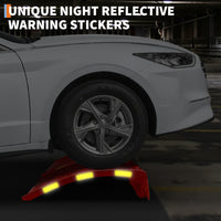 Garvee Heavy Duty Automotive Car Ramp Set – 2 Pack, 8,000 lbs Capacity, 8" Lift, Robust Steel, Reflective Stickers, For Trucks, SUVs, Vehicle Maintenance, Tool Kit – Red