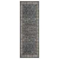 Garvee Washable Runner Rugs, Reddish Brown 2'X6' Antique Distressed Long Rug, Modern Non Slip Stain Resistant Vintage Print Accent Carpet for Living Room Bedroom Dining Office Farmhouse Hallway Entryway