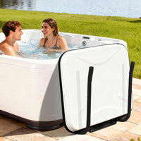 Garvee Hydraulic Metal Hot Tub Cover Lifter - Heavy-Duty Adjustable Spa Lid Remover - Global Undermount, No-Drill Install - Fits 32"–52", Single Gas Rod - Single Gas Rod Width 32"–52" Galvanized