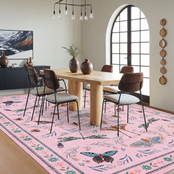 Garvee Insect Washable Soft Area Rugs for Living Room Bedroom Ultra-Thin Non Slip Dining Room Stain Resistant Rug Large Carpet for Office Nursery Bedroom