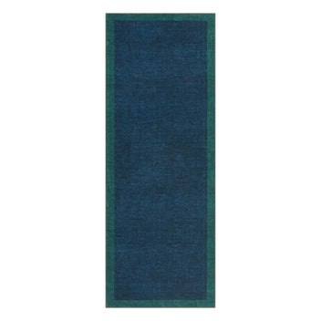 Garvee Washable Runner Rug 2x6, Geometric Non Slip Hallway Runner Rug for Entryway Kitchen Bedroom, Blue Teal