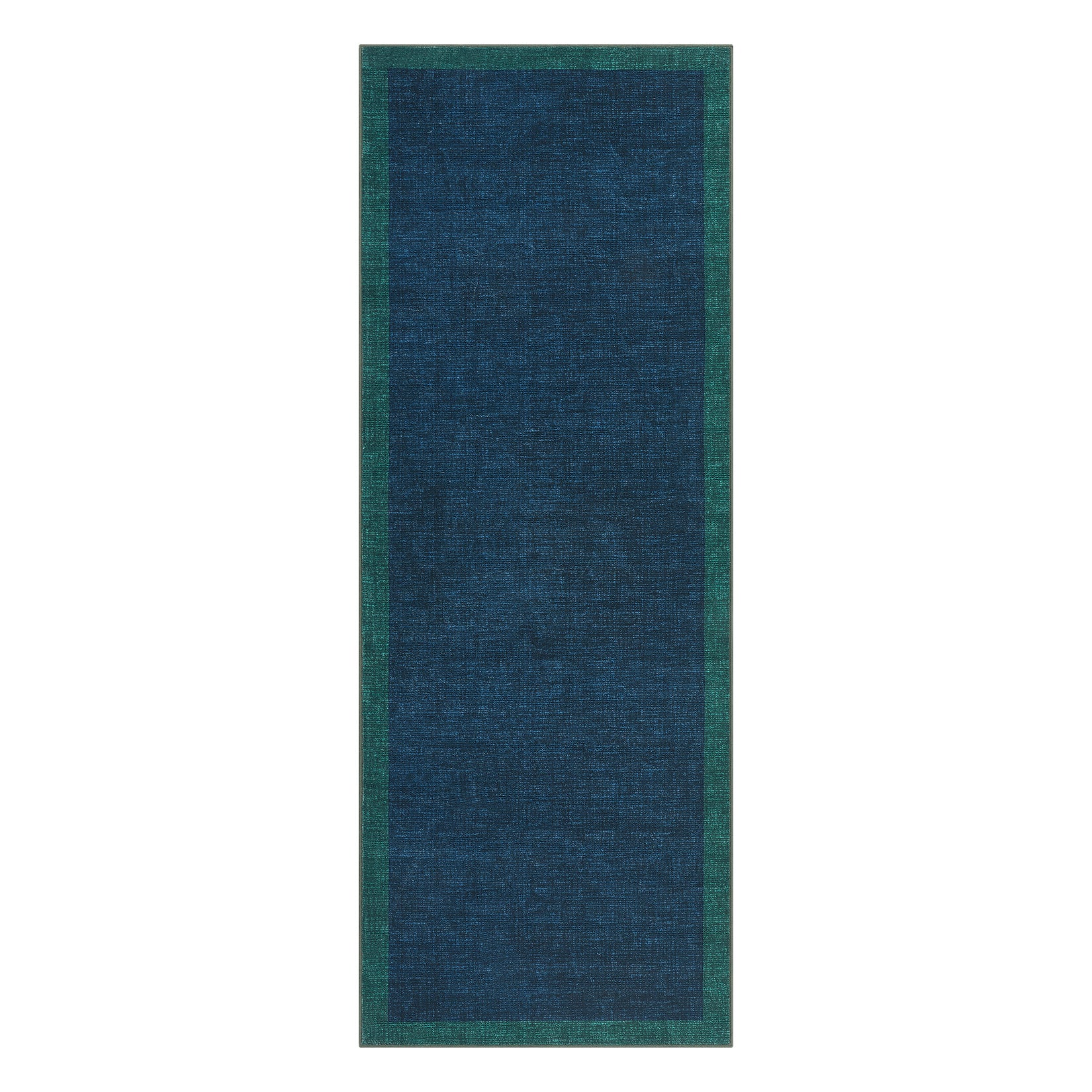 Garvee Washable Runner Rug 2x6, Geometric Non Slip Hallway Runner Rug for Entryway Kitchen Bedroom, Blue Teal