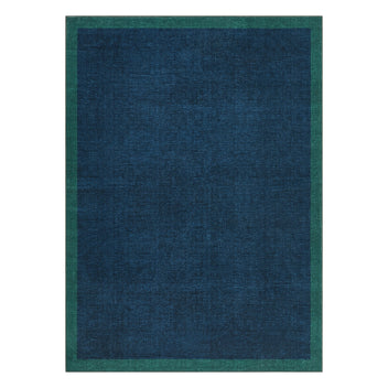 Garvee Washable Area Rug 5x7 Geometric Modern Ultra Soft Non Slip Carpet for Living Room Bedroom Blue Teal