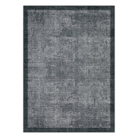 Garvee Living Room Area Rug 10x13, Washable Non Slip Stain Resistant, Ultra Thin Soft Dark Grey Carpet for Dining Room Bedroom Home Office