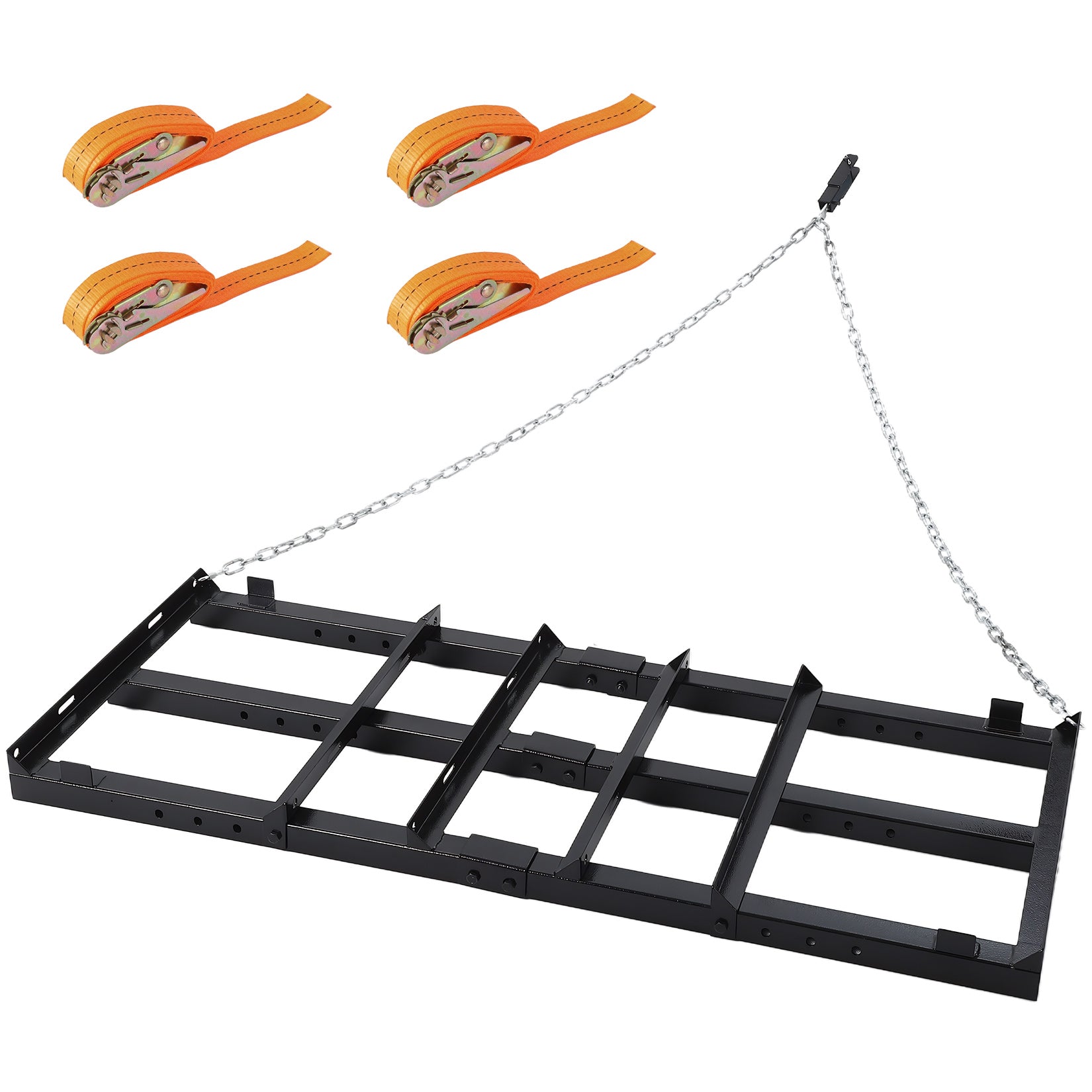 Garvee 4FT Heavy Duty Drag Harrow Reinforced Steel Frame Lawn