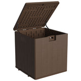 Garvee 80 gal Outdoor Storage Box, Large Waterproof Resin Deck Box Indoor Outdoor Use, Lockable UV Resistant Storage Bin for Patio, Garden, Cushions, Tools, Equipment, Brown