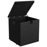 Garvee 28 gal Outdoor Storage Box with Lid, Weather-Resistant Plastic Deck Box, Lockable Outdoor Storage Bin for Patio Furniture, Gardening Tools and Accessories, Black - Black
