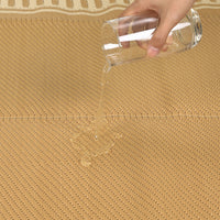 Garvee Waterproof Reversible Outdoor Rug 8x10ft – Modern Brown Plastic Straw Carpet, UV Resistant, Easy to Clean, Collapsible, Ideal for Patio, Garden, Deck, RV, Balcony