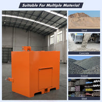 Garvee 3 Point Ballast Box, 800 LBS Capacity, Standard 2 in Hitch Receiver, Fits Category 1 Tractor Attachment, with 5cu.ft Volume, Heavy Duty Steel