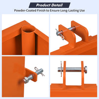 Garvee 3 Point Ballast Box, 800 LBS Capacity, Standard 2 in Hitch Receiver, Fits Category 1 Tractor Attachment, with 5cu.ft Volume, Heavy Duty Steel