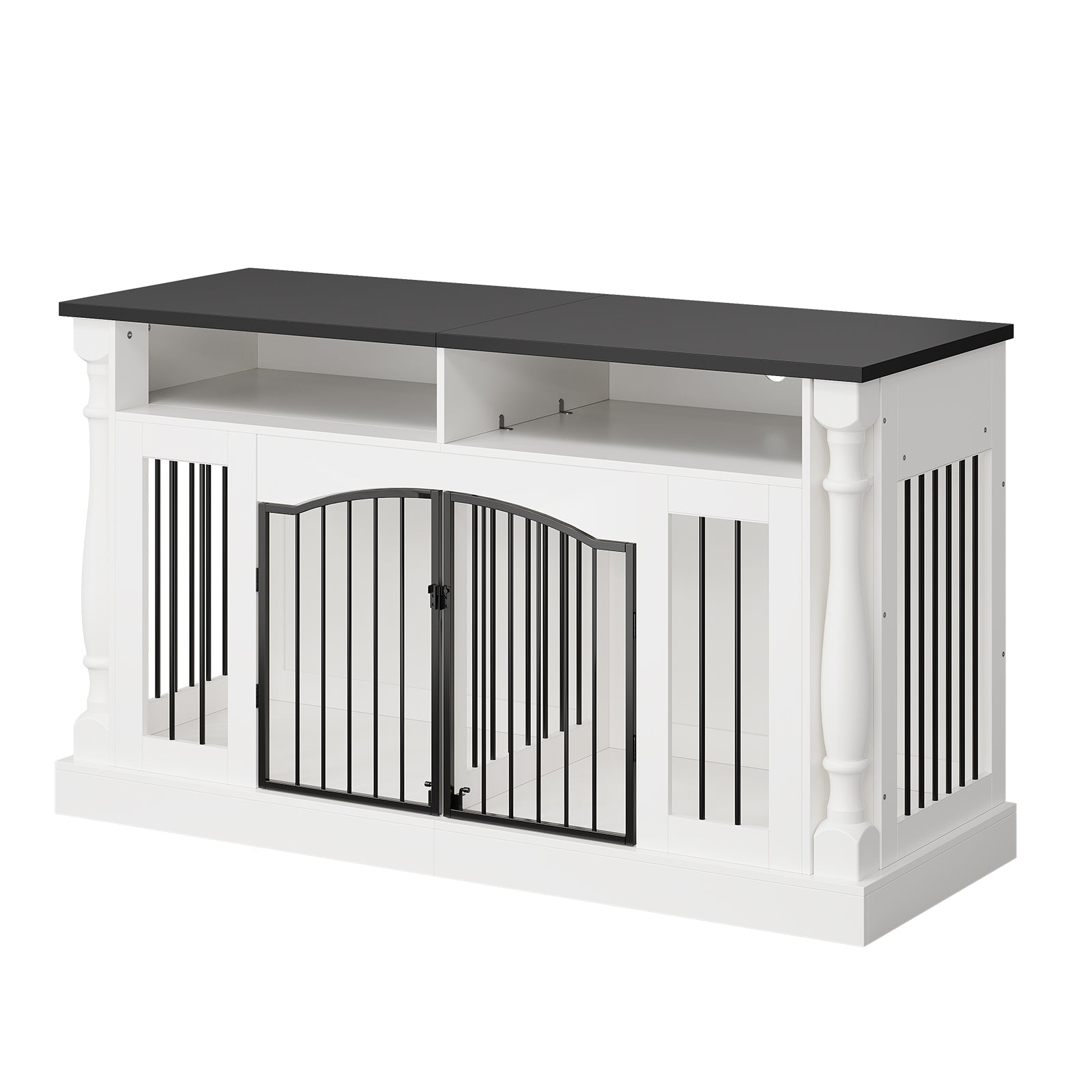Garvee Roman Column 63 Inch Large Dog Crate Furniture with Open