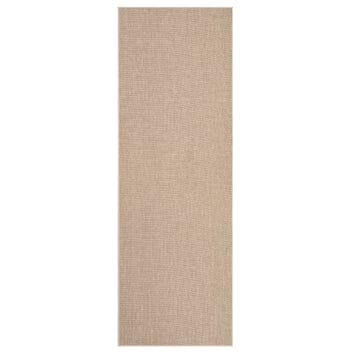 Garvee Washable Runner Rug 2x6 Sand Beige Non Slip Thin Foldable Runner for Entryway Kitchen Bathroom