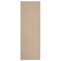 Garvee Washable Runner Rug 2x6 Sand Beige Non Slip Thin Foldable Runner for Entryway Kitchen Bathroom