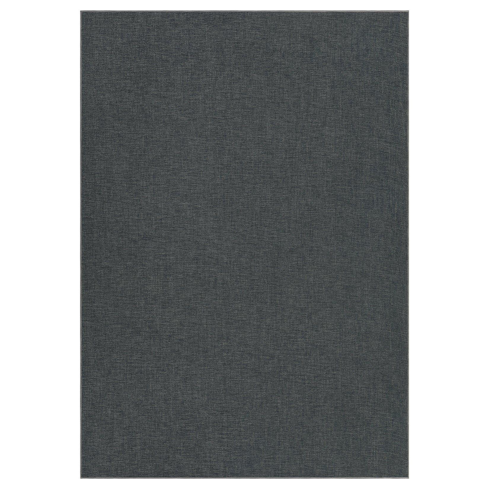 Garvee Woven Textured Area Rug 5x7 Washable Non Slip Non-Shedding Ultra-Thin Low Pile Carpet Charcoal for Living Room Bedroom Nursery Dining Room Office Dorm