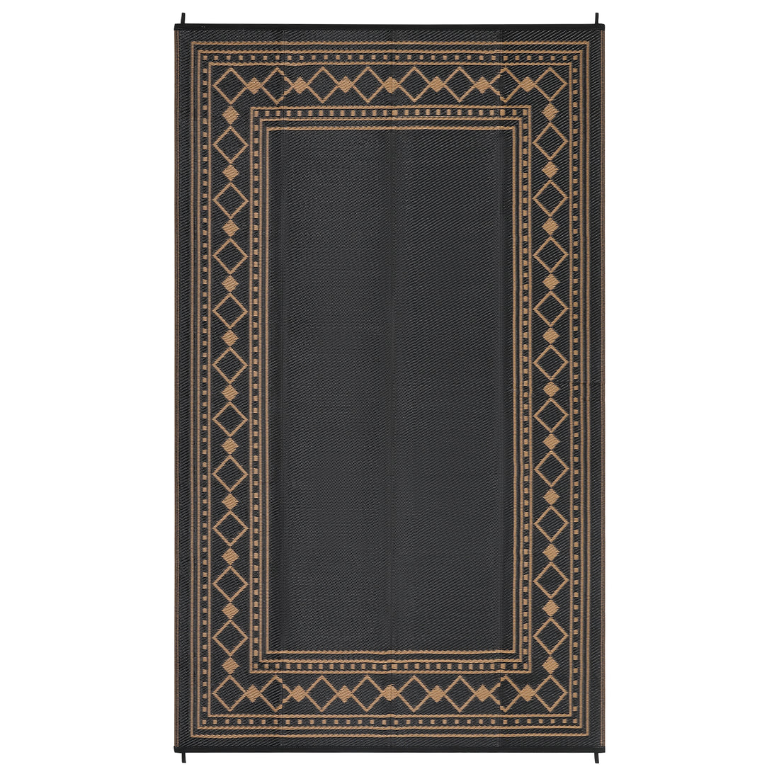 Garvee Outdoor Rug 9x18 ft Waterproof Reversible Plastic Straw Rug for Patio, RV, Camping, Deck, Balcony, Dark Brown