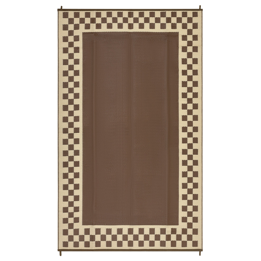 Garvee Outdoor Rug 10x14 Waterproof Fade-Proof Reversible Patio Rug Modern Neutral Outdoor Carpet, Plastic Straw Weather Resistant Large Camping Carpet for Garden Backyard Balcony, Brown