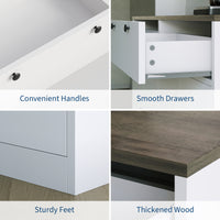 Garvee Modern 71" Tall Kitchen Pantry Cabinet with Charging Station and Storage Shelves & Cabinets for Dining Room, White