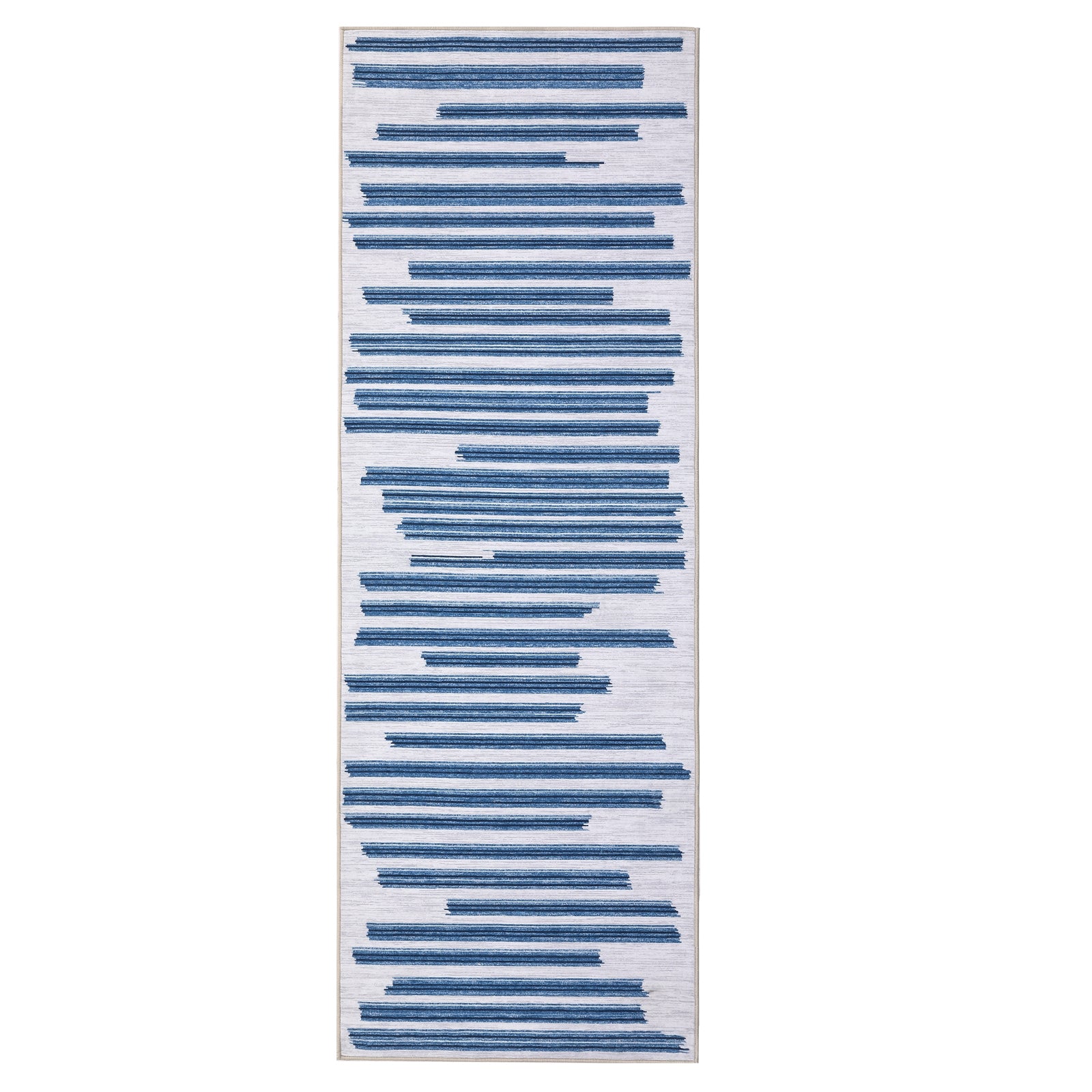 Garvee Runner Rug 2X6 Modern Stripe Rug Machine Washable Non Slip Low Pile Non Shedding Carpet for Kitchen Bedroom Living Room