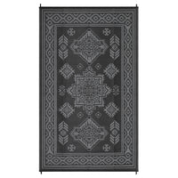 Garvee Outdoor Rug 9x12 Waterproof Reversible Plastic Straw Patio Rug Large Vintage Outdoor RV Mat Foldable Indoor Outdoor Rugs for Picnic, Backyard, Rv, Beach, Deck, Camper, Balcony, Black