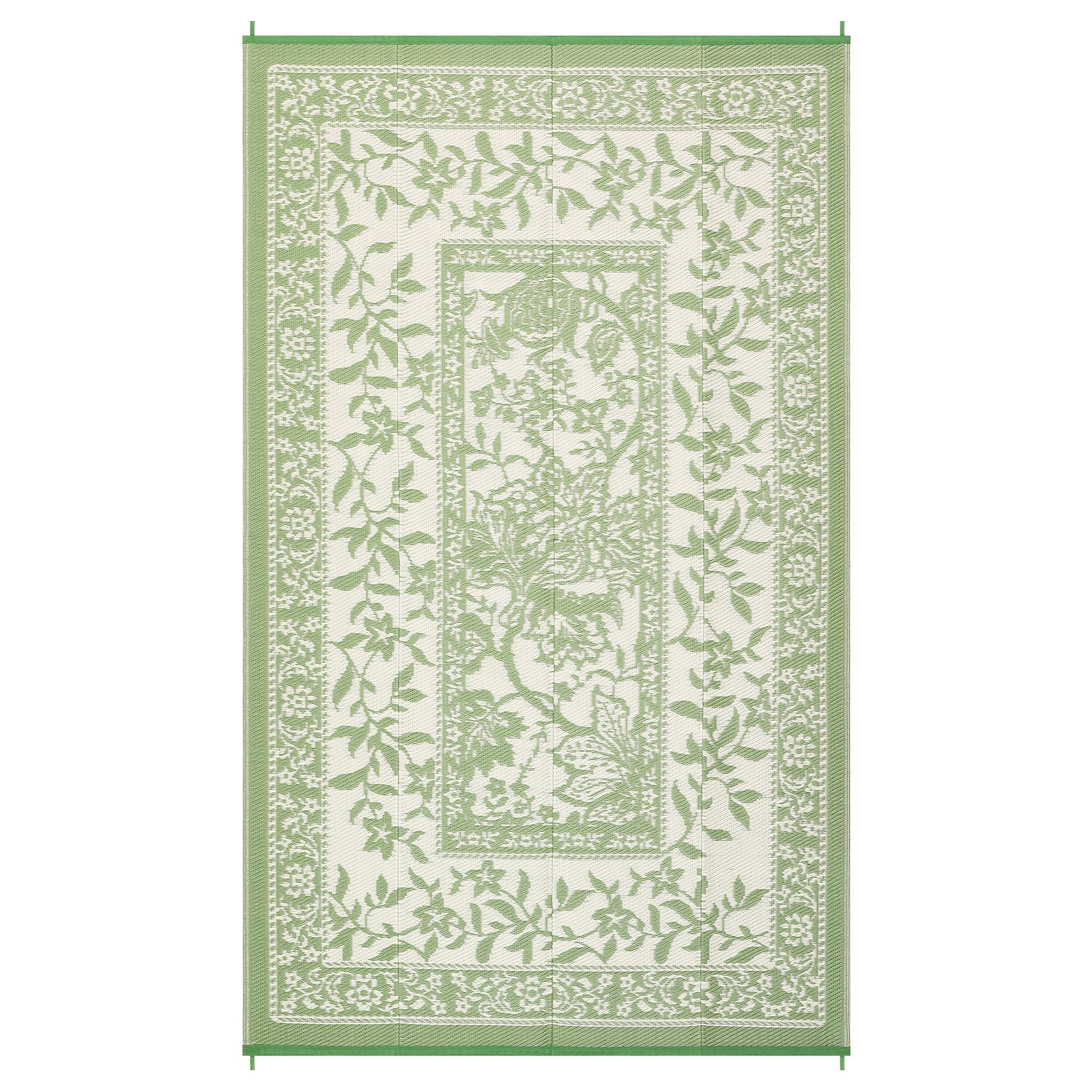 Garvee Reversible Outdoor Rug 10x14ft, Gray Green/Ivory White - Waterproof UV Resistant Plastic Woven Mat, Easy Clean, Portable Carpet for Patio, Garden, Camping, Backyard