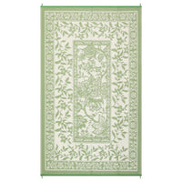 Garvee Reversible Outdoor Rug 10x14ft, Gray Green/Ivory White - Waterproof UV Resistant Plastic Woven Mat, Easy Clean, Portable Carpet for Patio, Garden, Camping, Backyard
