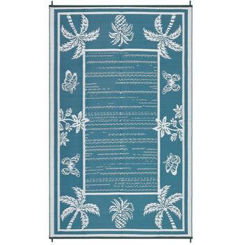 Garvee Outdoor Rug 9x12 Waterproof Reversible Polypropylene Durable Quick-Dry Lightweight Patio Deck Balcony Camping