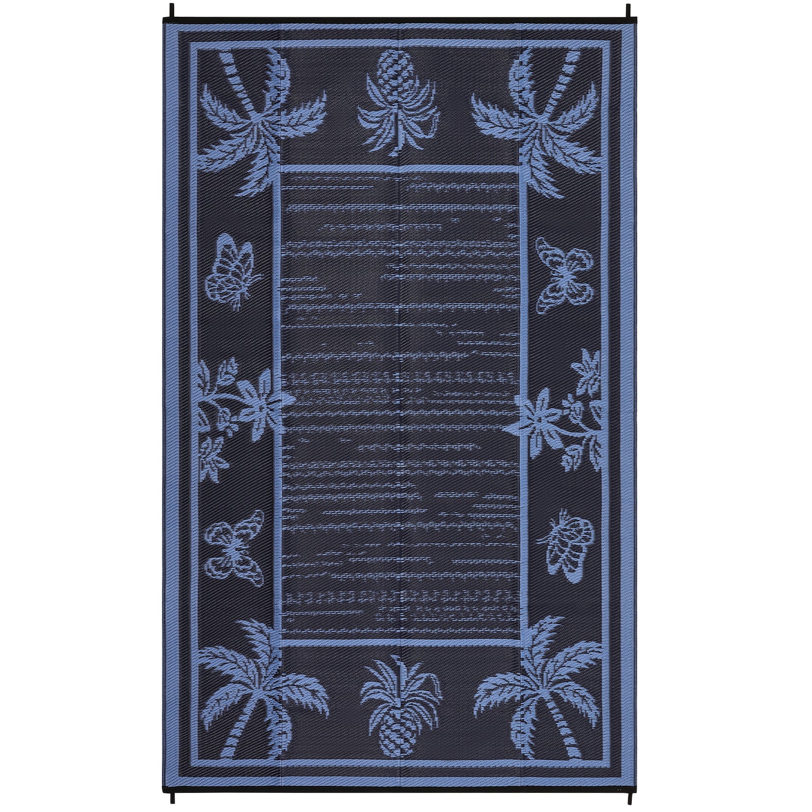 Garvee Outdoor Rug 8x10 Waterproof Reversible Plastic Straw Tropical Leaf UV-Resistant Patio Deck Camping Mat