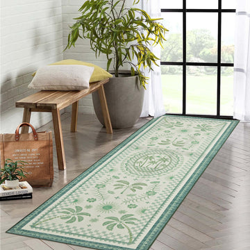 Garvee Premium Animal & Floral Area Rug – Kids & Living Room Friendly, Soft Woven Carpet, 5x7 ft