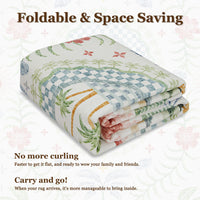 Garvee Premium Animal & Floral Area Rug – Kids & Living Room Friendly, Soft Woven Carpet, 5x7 ft