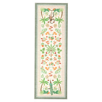 Garvee Tropical Jungle Runner Rug 2x6, Washable Non Slip Kitchen Hallway Rug, Botanical Animal Print Low Pile Carpet for Entryway Laundry Bathroom, Beige