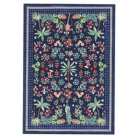 Garvee Jungle 5x7 Area Rugs Washable Non Slip Tropical Peacock Monkey Nursery Rug Blue