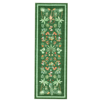 Garvee Tropical Jungle Runner Rug 2x6, Washable Non Slip Kitchen Hallway Rug, Botanical Animal Print Low Pile Carpet for Entryway Laundry Bathroom, Green