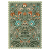 Garvee Large Living Room Rug 10x13 Washable Non Slip Boho Floral Carpet Sage Vintage Aesthetic Indoor Soft Floor Cover