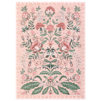 Garvee Large Area Rug Vintage Floral Washable Rugs for Living Room Bedroom 9x12 Pink