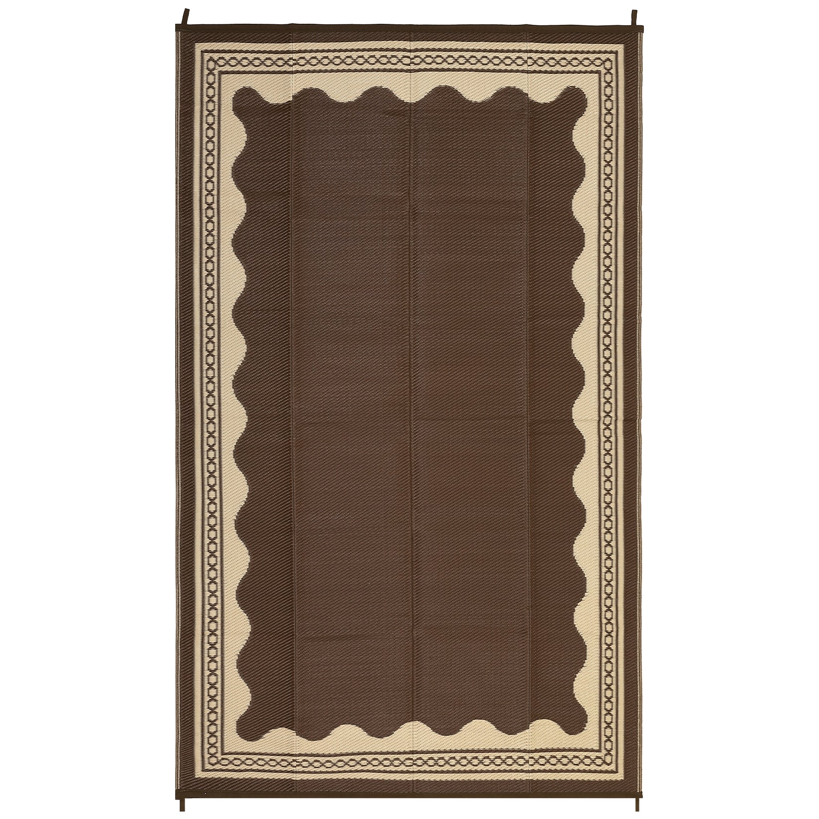 Garvee Outdoor Rug 8x10 Reversible Waterproof Plastic Straw Quick-Dry Stain-Resistant Brown Patio Camping Picnic