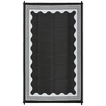 Garvee Outdoor Rug 8x10 Reversible Waterproof Quick-Dry Polypropylene Lightweight Foldable Patio Balcony Camping