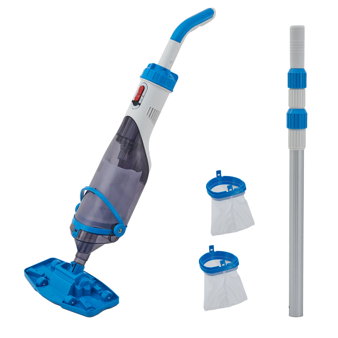 Garvee Cordless Pool Vacuum, 18.5 GPM Suction, 60 Min Runtime, Handheld Rechargeable Pool Cleaner with Telescopic Pole, Quick Charge for Above & Inground Pools, Spas & Hot Tubs