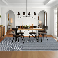 Garvee Large Washable Rugs for Living Room Bedroom, Soft Non-Shedding Pearl Velvet, Neutral Modern Design