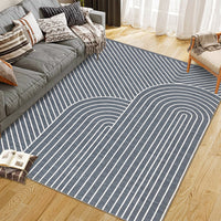 Garvee Large Washable Rugs for Living Room Bedroom, Soft Non-Shedding Pearl Velvet, Neutral Modern Design