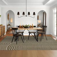 Garvee Large Washable Pearl Velvet Area Rug for Living Room Bedroom Modern Neutral Color