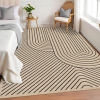 Garvee Washable Rug Low Pile Lightweight Indoor Carpet with Non-Slip Backing for Living Room Bedroom Playroom