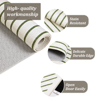 Garvee Large Washable Rugs for Living Room Bedroom, Soft Non-Shedding Pearl Velvet, Neutral Modern Design
