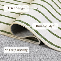 Garvee Large Washable Rugs for Living Room Bedroom, Soft Non-Shedding Pearl Velvet, Neutral Modern Design