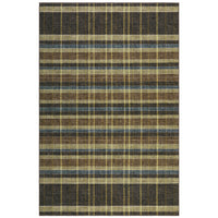 Garvee Plaid 5x7 Washable Checkered Living Room Rug with Non Slip Back for Dining Room Office, Brown
