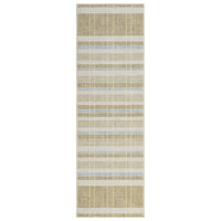 Garvee Plaid Washable Runner Rug 2x6 Non Slip Kitchen Rug Taupe Modern Checkered Textured Low Pile Stain Resistant